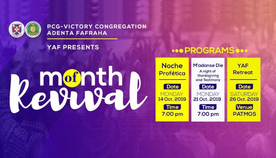 victory presby yaf month of revival program