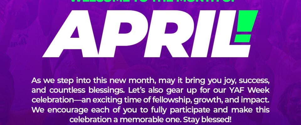 Welcome April